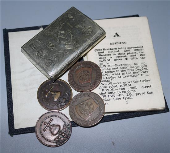 Masonic vesta pennies books